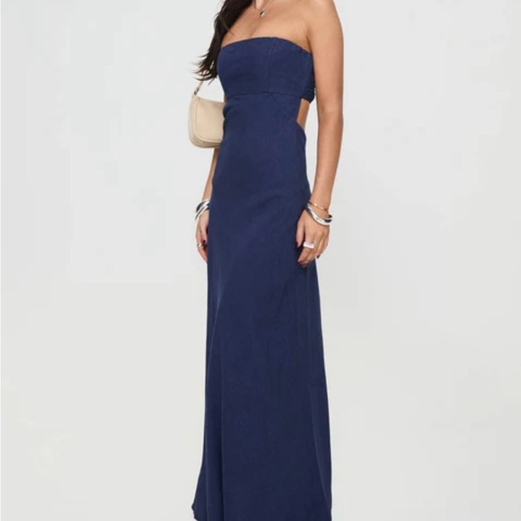 NWOT Princess Polly Yahir Blue Strapless Sheath Dress for Special Ocassions - Picture 2 of 10